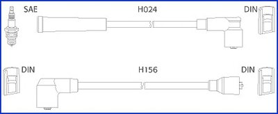 Комплект проводов зажигания Hueco HITACHI купить