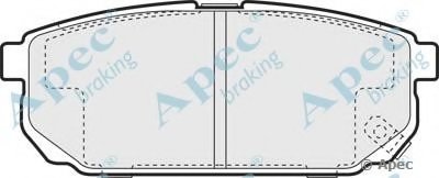 Комплект тормозных колодок, дисковый тормоз APEC braking купить