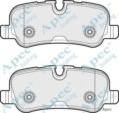 Комплект тормозных колодок, дисковый тормоз APEC braking купить