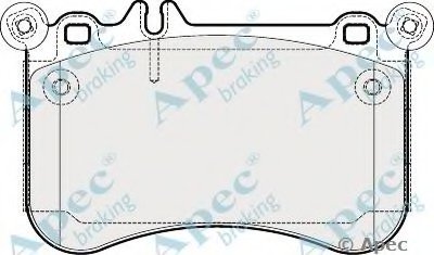 Комплект тормозных колодок, дисковый тормоз APEC braking купить