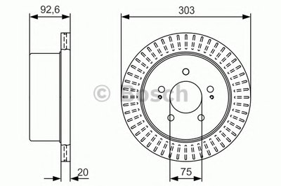 Тормозной диск BOSCH купить