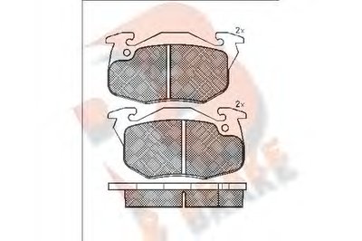 Комплект тормозных колодок, дисковый тормоз R BRAKE купить