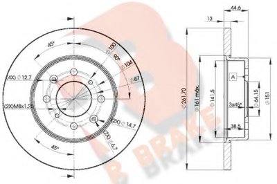 Тормозной диск R BRAKE купить