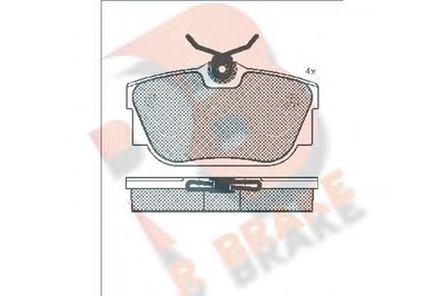 Комплект тормозных колодок, дисковый тормоз R BRAKE купить