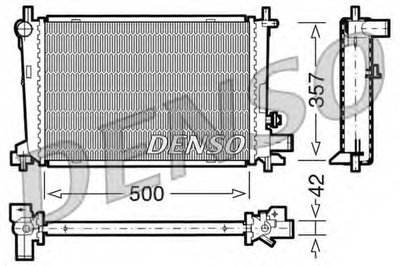 Радиатор, охлаждение двигателя DENSO купить