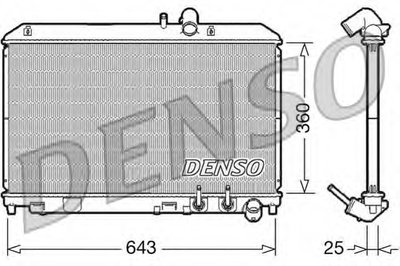 Радиатор, охлаждение двигателя DENSO купить