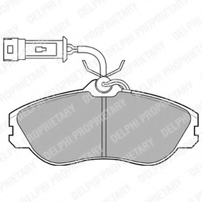 Комплект тормозных колодок, дисковый тормоз DELPHI купить