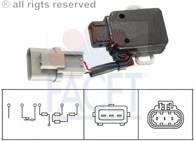 Датчик, положение дроссельной заслонки FACET купить