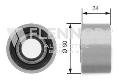 Паразитный / Ведущий ролик, зубчатый ремень FLENNOR купить