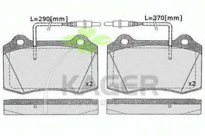 Комплект тормозных колодок, дисковый тормоз KAGER купить