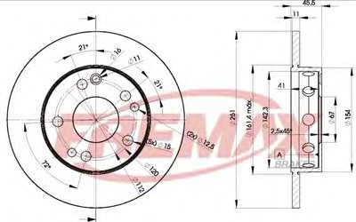 Тормозной диск Premium Carbon + FREMAX купить