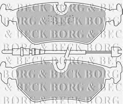 Комплект тормозных колодок, дисковый тормоз BORG & BECK купить