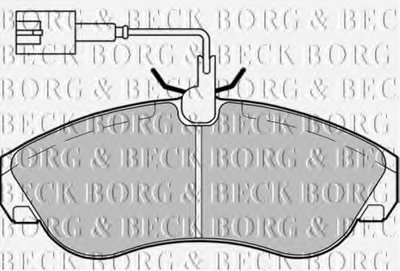 Комплект тормозных колодок, дисковый тормоз BORG & BECK купить