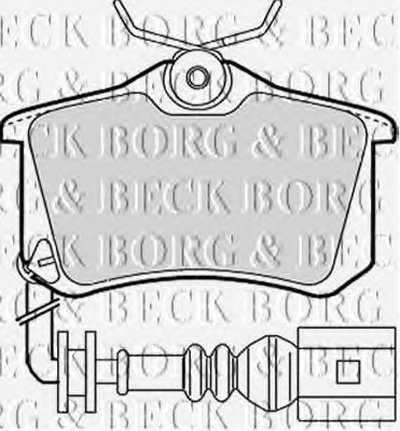 Комплект тормозных колодок, дисковый тормоз BORG & BECK купить