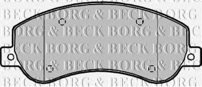 Комплект тормозных колодок, дисковый тормоз BORG & BECK купить