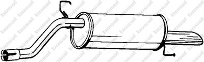 Глушитель выхлопных газов конечный BOSAL купить