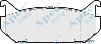 Комплект тормозных колодок, дисковый тормоз APEC braking купить