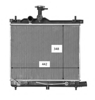 Радиатор охлаждения Hyundai I10 1.2 08-13 (АКПП)