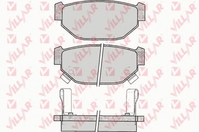 Комплект тормозных колодок, дисковый тормоз VILLAR купить