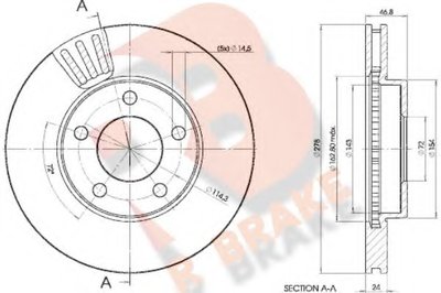 Тормозной диск R BRAKE купить