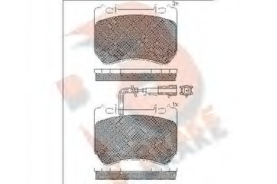 Комплект тормозных колодок, дисковый тормоз R BRAKE купить