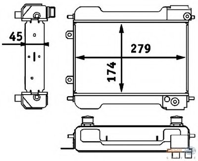 масляный радиатор, двигательное масло BEHR HELLA SERVICE HELLA купить