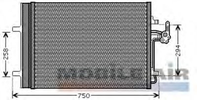 Радиатор кондиционера (с осушителем) Ford Galaxy/Mondeo 1.6-2.2 TDCi 07-15