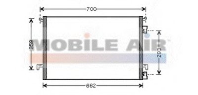 Радиатор кондиционера Opel Signum/Vectra C 1.9CDTI-2.2DTI 04-09