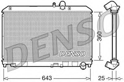 Радиатор, охлаждение двигателя DENSO купить