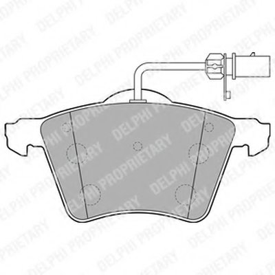 Комплект тормозных колодок, дисковый тормоз DELPHI купить