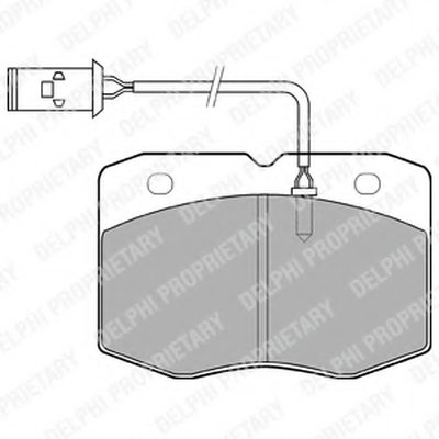 Комплект тормозных колодок, дисковый тормоз DELPHI купить