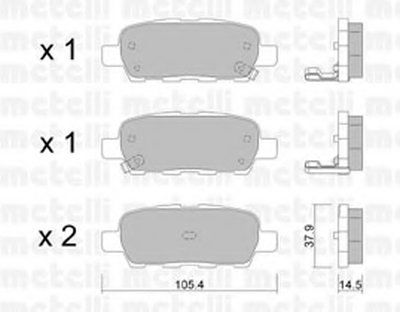 Колодки тормозные (задние) Renault Koleos/Nissan Juke/Leaf 10-/Qashqai 07-13/X-Trail 01-13/Suzuki 05