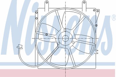 Вентилятор, охлаждение двигателя NISSENS купить