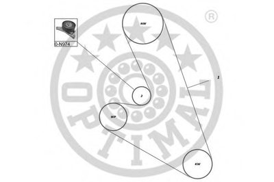 Комплект ремня ГРМ OPTIMAL купить