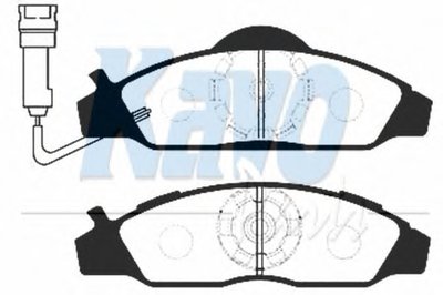 Комплект тормозных колодок, дисковый тормоз MK KASHIYAMA KAVO PARTS купить