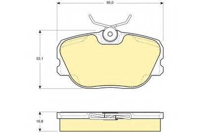 Комплект тормозных колодок, дисковый тормоз GIRLING купить