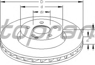 Тормозной диск TOPRAN купить