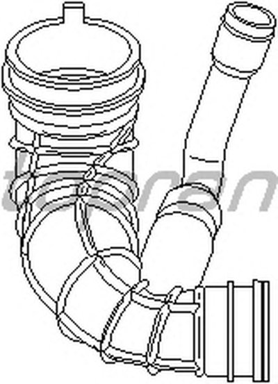 Рукав воздухозаборника, воздушный фильтр TOPRAN купить