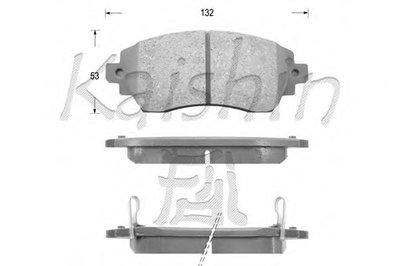 Комплект тормозных колодок, дисковый тормоз KAISHIN купить