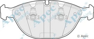 Комплект тормозных колодок, дисковый тормоз APEC braking купить