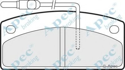 Комплект тормозных колодок, дисковый тормоз APEC braking купить