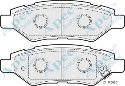 Комплект тормозных колодок, дисковый тормоз APEC braking купить