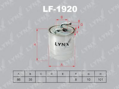 Топливный фильтр LYNXauto купить