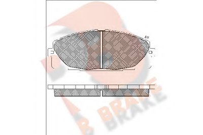 Комплект тормозных колодок, дисковый тормоз R BRAKE купить