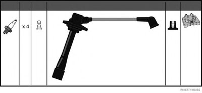 Комплект проводов зажигания HERTH+BUSS JAKOPARTS купить