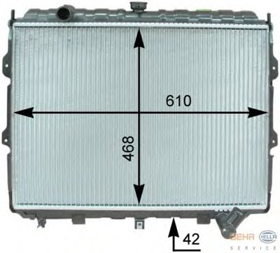 Радиатор, охлаждение двигателя BEHR-HELLA купить