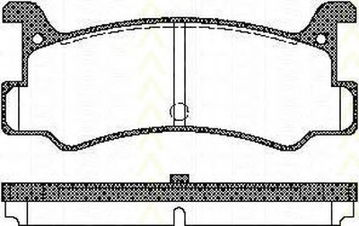 Комплект тормозных колодок, дисковый тормоз TRISCAN купить