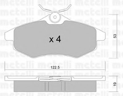 Колодки тормозные (передние) Citroen C2 03-12/Citroen С3 02-