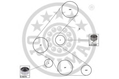 Комплект ремня ГРМ OPTIMAL купить