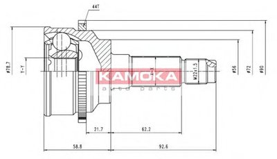 Шарнирный комплект, приводной вал KAMOKA KAMOKA купить